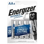 Energizer Ultimate Lithium AA 1,5V liitiumpatareid (4-pakk)
