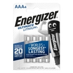 Energizer Ultimate Lithium AAA 1,5V liitiumpatareid (4-pakk)